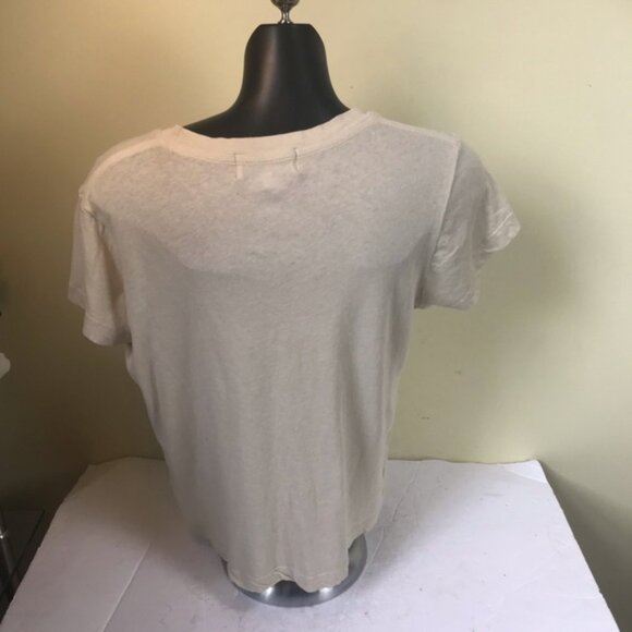 Wildfox Cotton Hearts Graphic Distressed Short Sleeve Tee Crop Soft Stretch Top - Picture 3 of 13